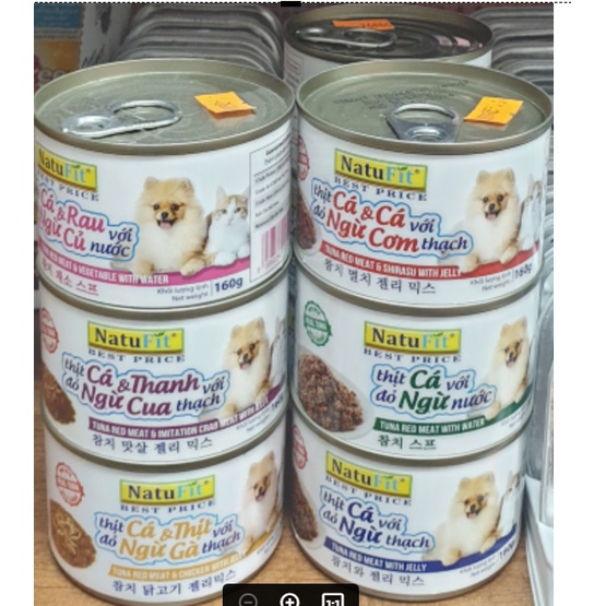 Pate chó mèo Natufit 160g