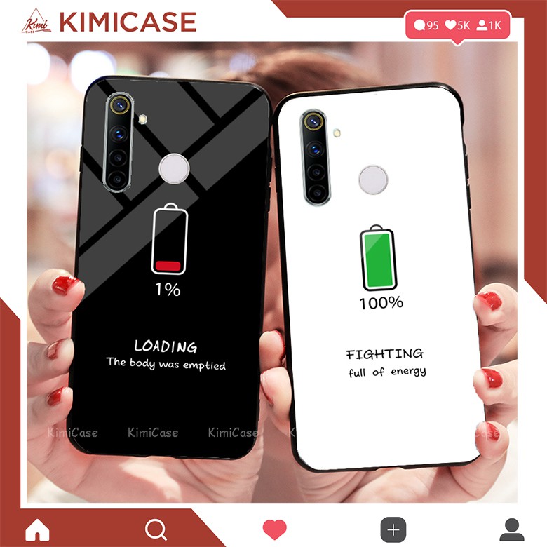 ỐP REALME 5 / 5S / 5i / 6i , REALME 5 PRO / REALME Q , REALME C3 / C3i LƯNG KÍNH BỘ ĐÔI ( VIDEO QUAY THẬT )