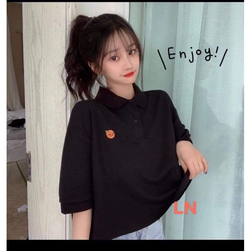 Áo crt polo quả cam mặt cười DA3