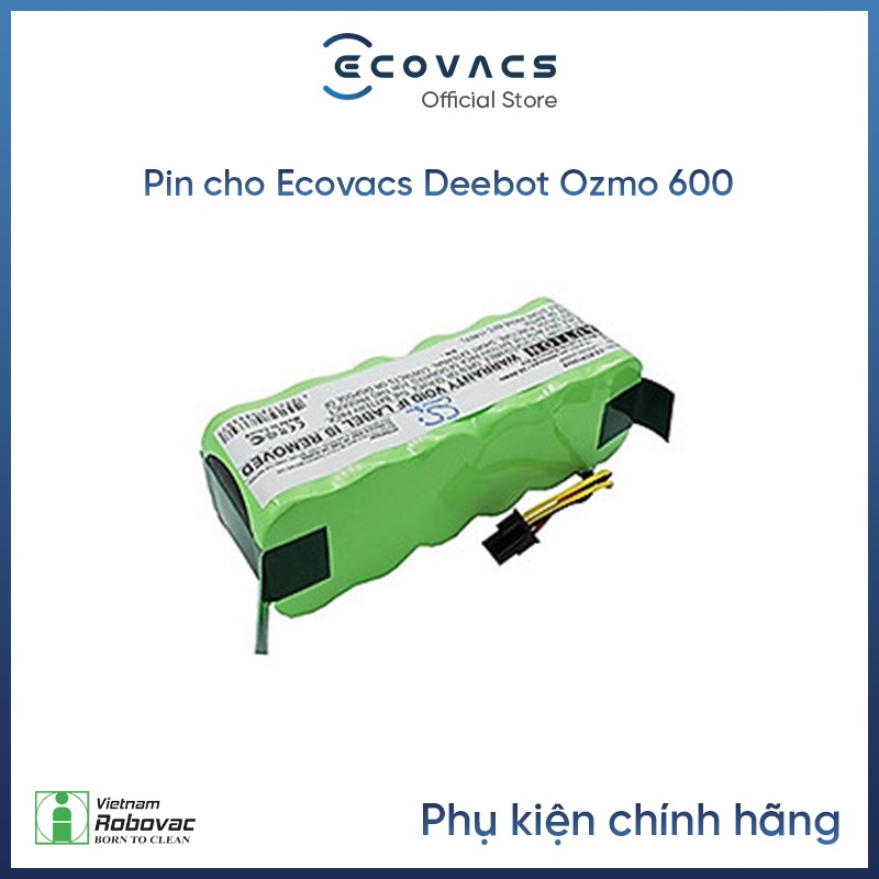 [Linh Kiện Robot Hút Bụi] Pin Ecovacs Deebot OZMO 600 - Hàng Chính Hãng