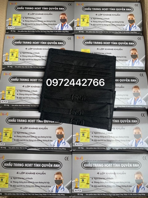 KHẨU TRANG 4 LỚP QUYỀN ANH ( 1 hộp 50 chiếc ) | BigBuy360 - bigbuy360.vn