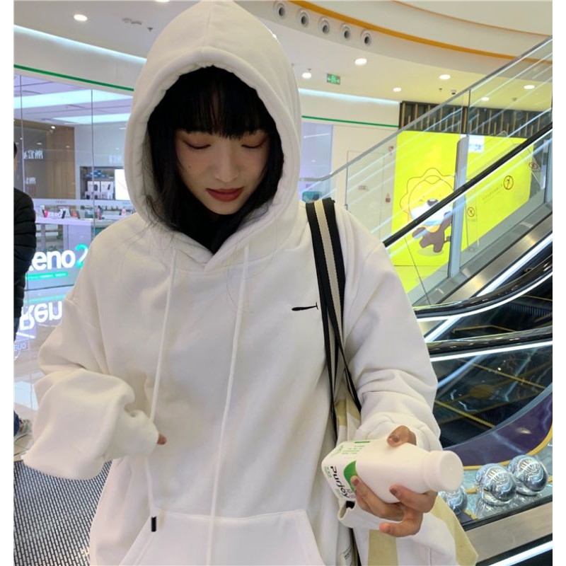 Áo Hoodie 2 Màu Xanh / Trắng siêu xinh . Áo Lót Nỉ chất đẹp ❤❤❤