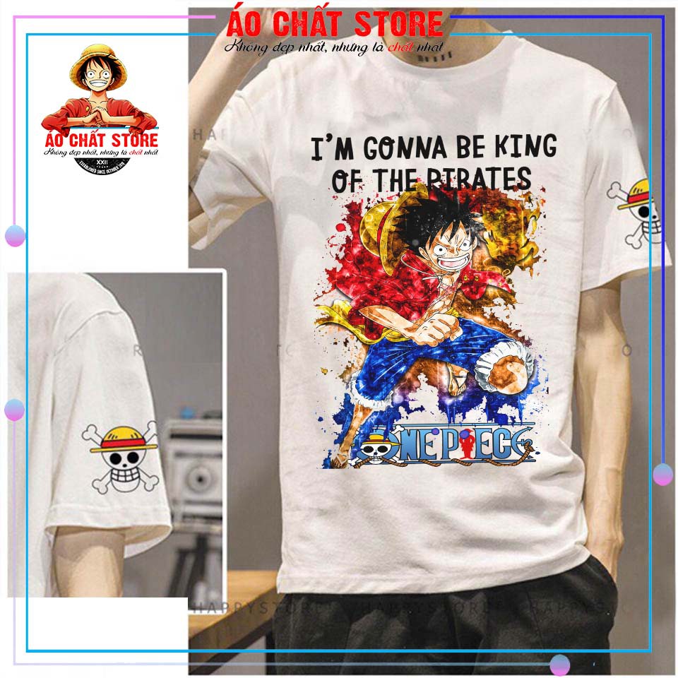 Áo thun LUFFY MŨ RƠM siêu ngầu | Áo One Piece Luffy mẫu mới OP172