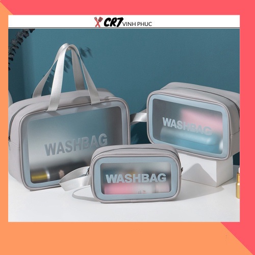 Túi Đựng Mỹ Phẩm Vật Dụng Du Lịch Washbag Chất Liệu PU TPU Chống Thấm 88249 SHOP CR7