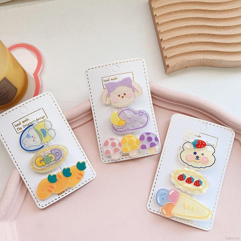 Kẹp tóc thiết kế họa tiết ngọt ngào phong cách Hàn Quốc đáng yêu dành cho bé gái