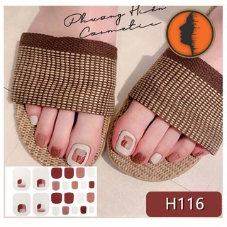 Set 22 miếng sticker dán móng chân siêu xinh
