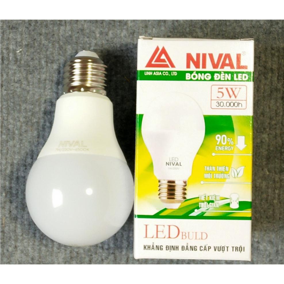 Bóng đèn Led Nival 5W siêu tiết kiệm điện (trắng)