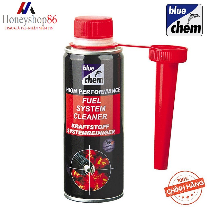 Dung Dịch Vệ Sinh Hệ Thống Xăng Bluechem Fuel System Cleaner 250ml 33028E HONEYSHOP86