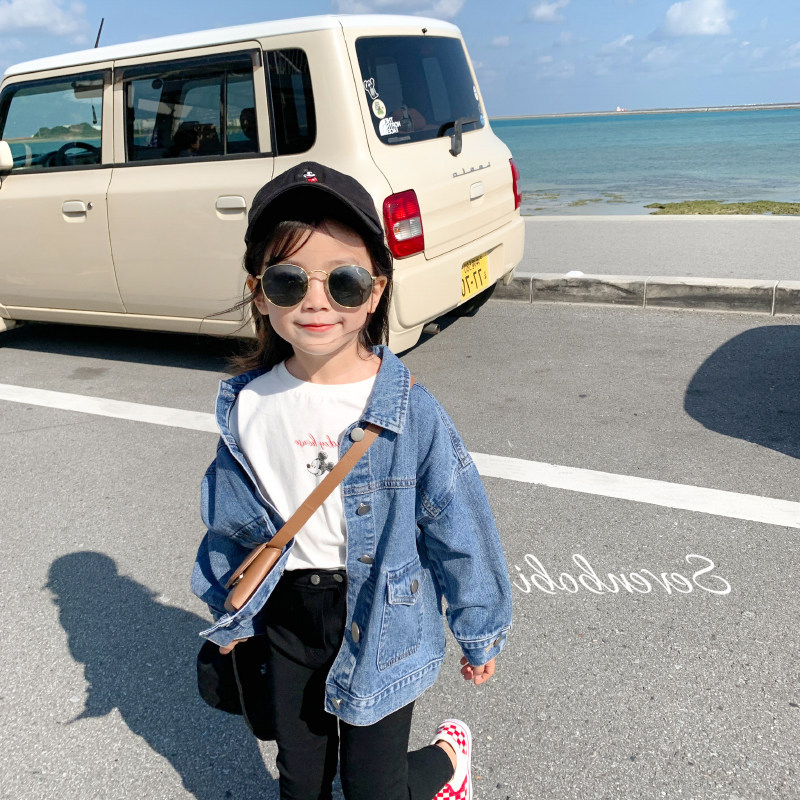 Áo Khoác Jean Phong Cách Hàn Quốc Cho Bé Gái