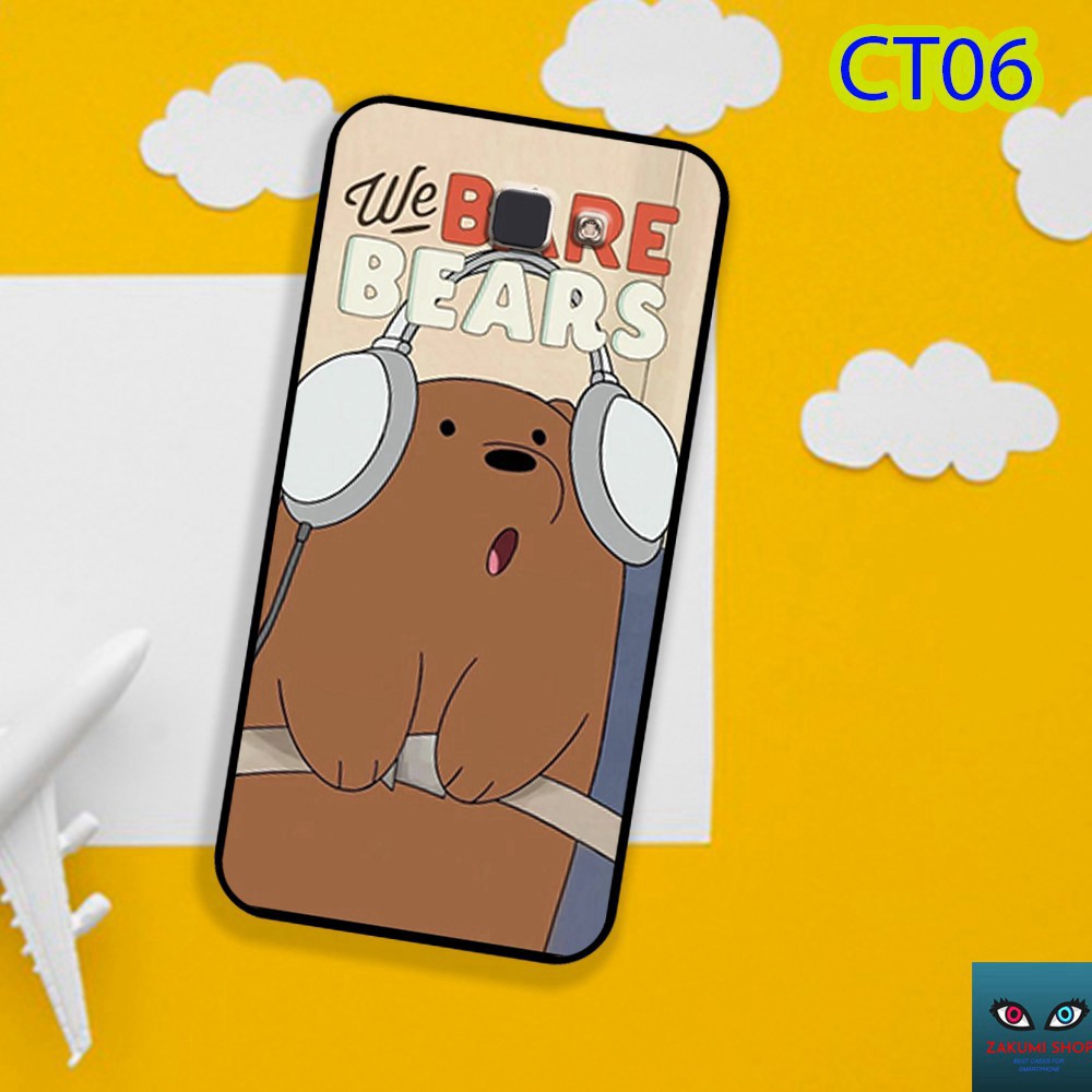 Ốp lưng kính SAMSUNG J7 PRIME J5 PRIME J4 CORE J4 PLUS gấu trắng Ice bear, in hình dễ thương siêu Cute dễ thương