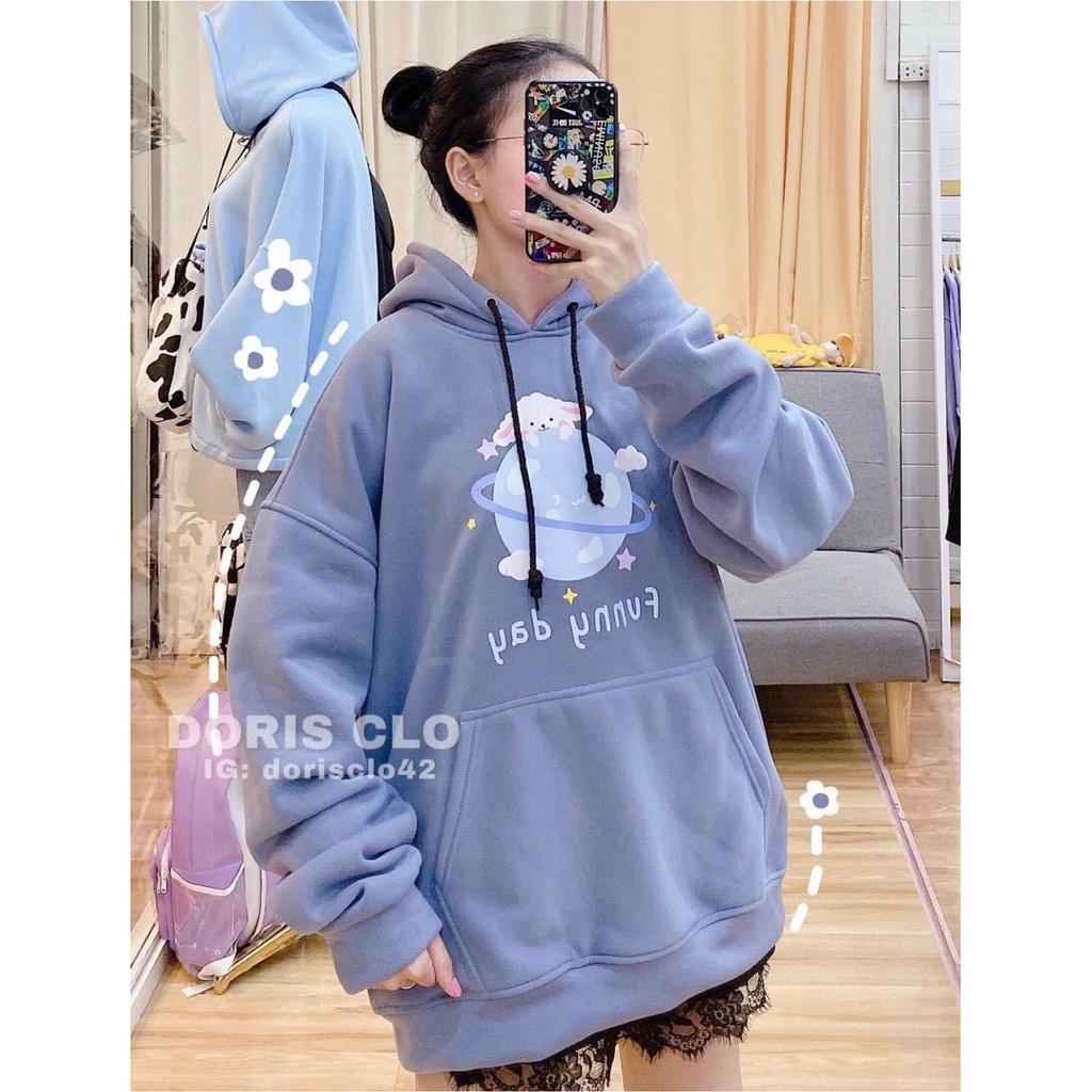 ÁO KHOÁC HOODIE NỈ NỮ HÌNH CỪU CON CỰC DỄ THƯƠNG | BigBuy360 - bigbuy360.vn