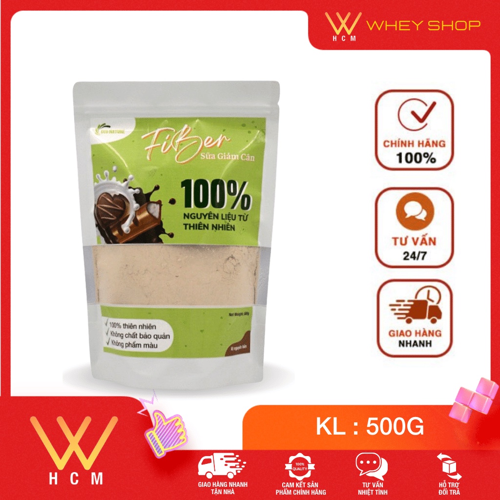Sữa Giảm Cân FIBER 100% Nguyên Liệu Từ Thiên Nhiên (500g)