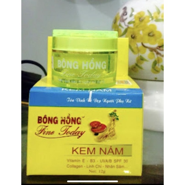 12 hủ kem Bông Hồng Fine  Today tái tạo nám nhăn da đồi mồi trắng da mặt mụn thâm toàn thân