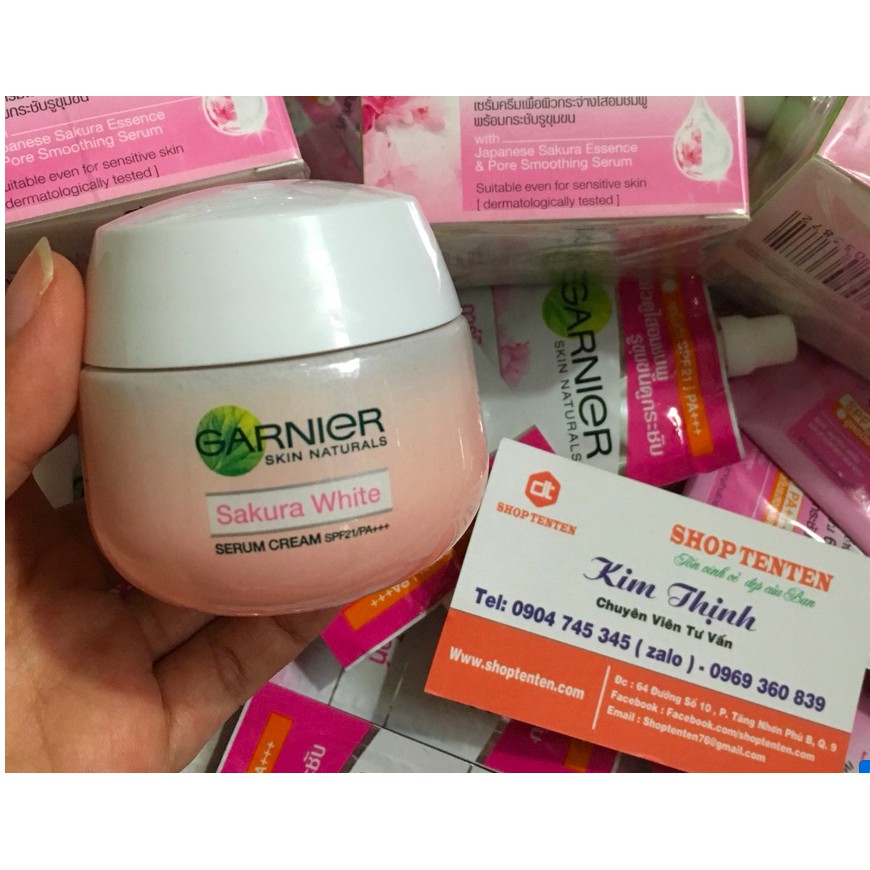 Kem Dưỡng Trắng Da Garnier Sakura White SPF21 Thái Lan