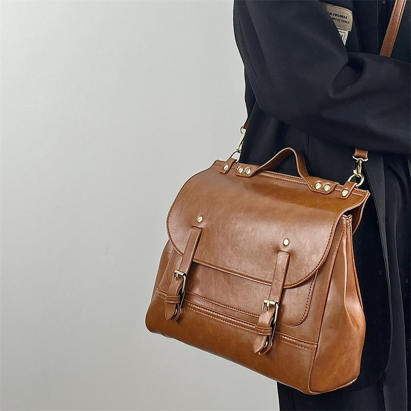 Túi Xách Da Bóng Phong Cách Retro Thời Trang Cao Cấp Cho Nữ