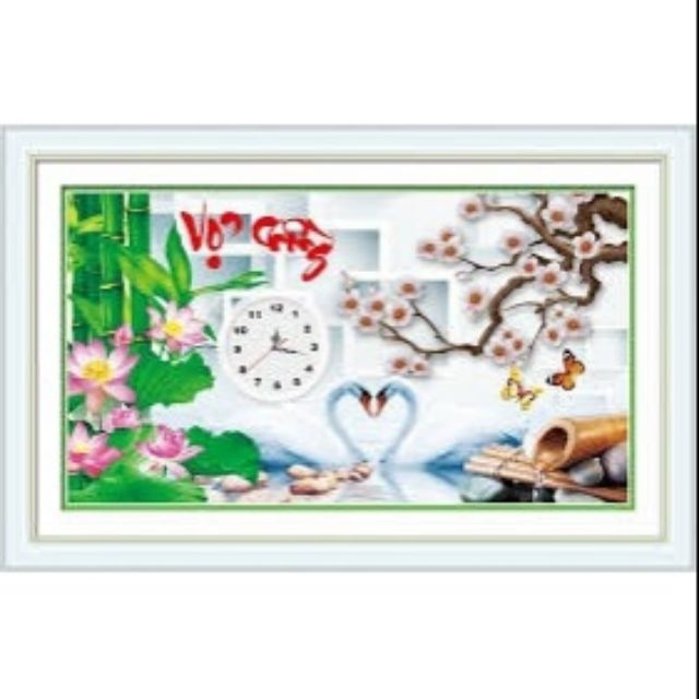 Tranh thêu chữ thập ĐH Vợ Chồng, 88943, 59x37cm chưa thêu