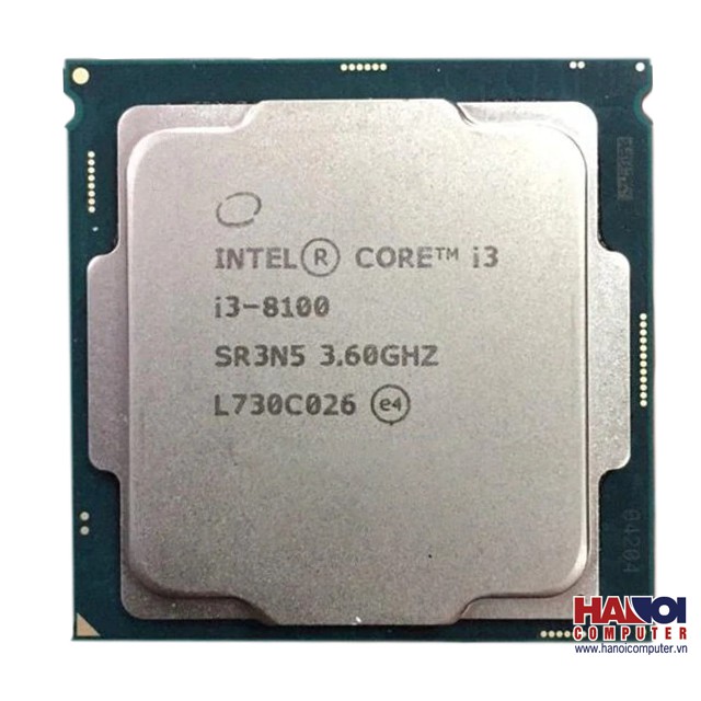 CPU intel I3 8100 .