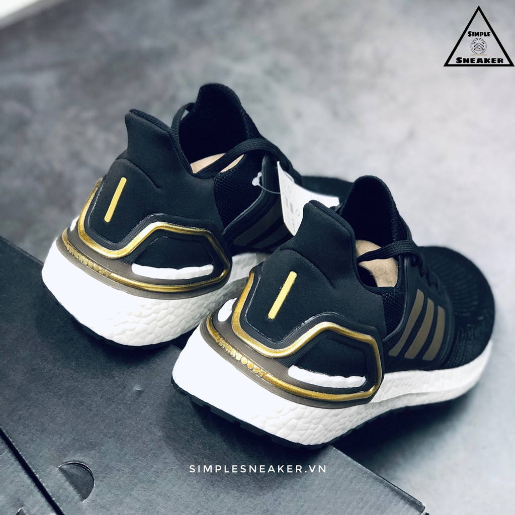 Giày Adidas Ultra Boost 20 💙FREESHIP💙 Adidas Ultraboost 20 Core Black Gold Chính Hãng - Giày Chạy Bộ Tốt Nhất