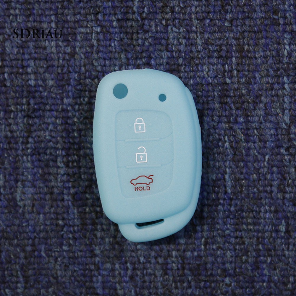 Vỏ silicone 3 nút bảo vệ chìa khóa xe ô tô Hyundai