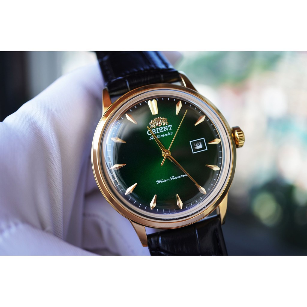 Đồng hồ nam Orient Bambino Gen 1 FAC00002W0 mặt xanh viền vàng hồng case 40.5mm. 3atm | BigBuy360 - bigbuy360.vn