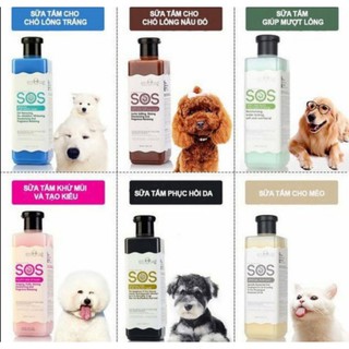 [THƠM LÂU] Sữa tắm SOS phục hồi da  chó mèo - PetSaigon