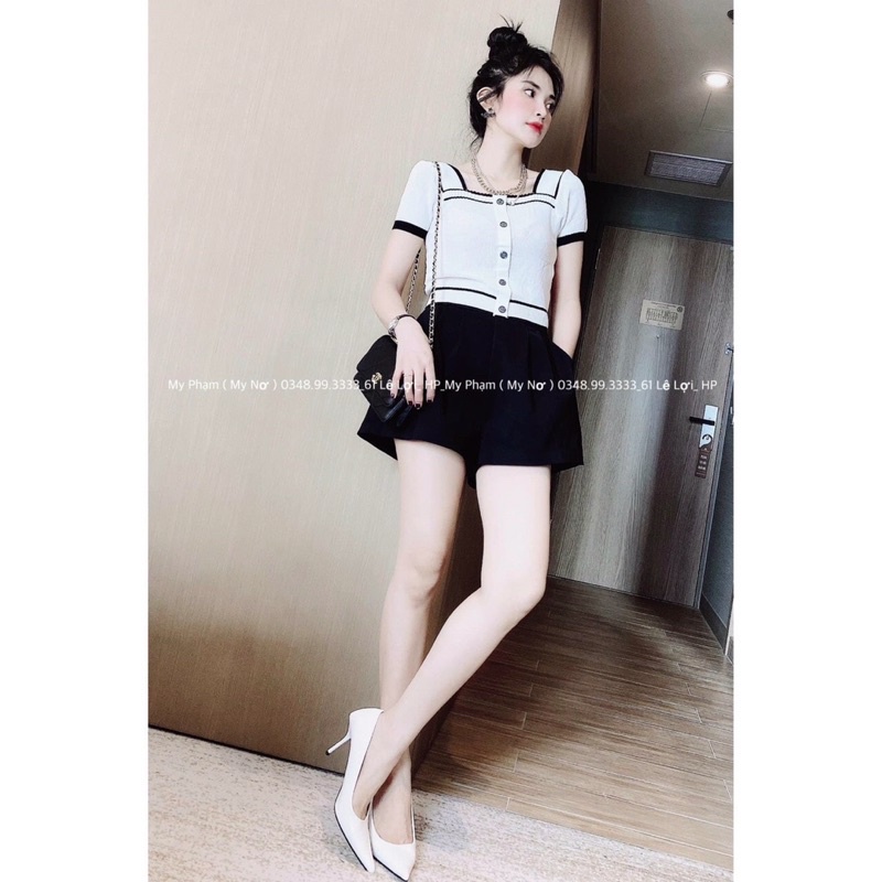 ÁO LEN CỔ VUÔNG | BigBuy360 - bigbuy360.vn