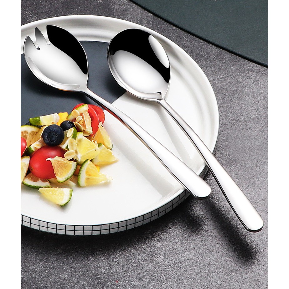 Thìa muỗng trộn salad inox 304 cao cấp