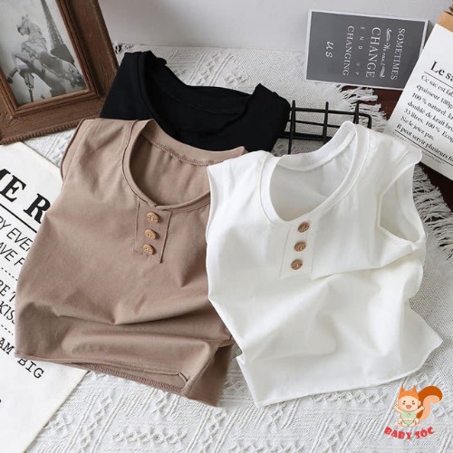 Áo Ba Lỗ Cho Bé Trai ,Chất Cotton 3 Cúc Cho Bé Từ 6-28Kg