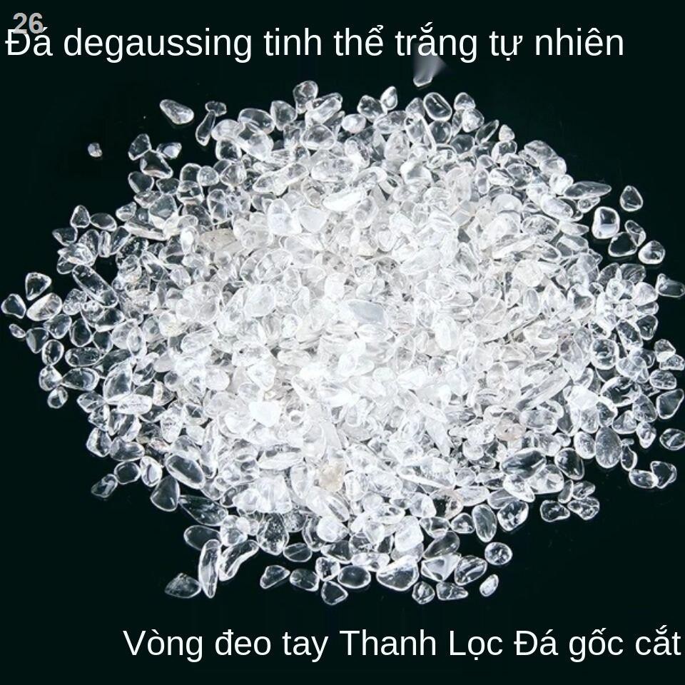 Được ưu tiên trong suốt tự nhiên pha lê trắng nghiền đá thanh lọc tẩy dầu Phong thủy cho Phật cây cảnh bể cá đồ tr