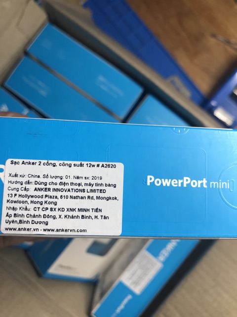 Sạc ANKER PowerPort Mini 12W 2 Cổng - Mã A2620