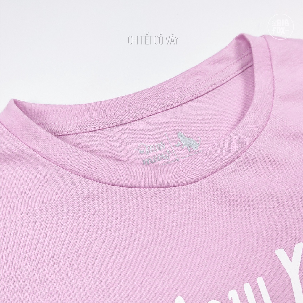 Váy Cho Bé Gái Miss Meow Chất Liệu Cotton Mềm Mịn Mặc Hè Xòe Gấu Họa Tiết Cá Nhỏ Size Trẻ Em 3,4,5,6,7,8,9,10,11 Tuổi