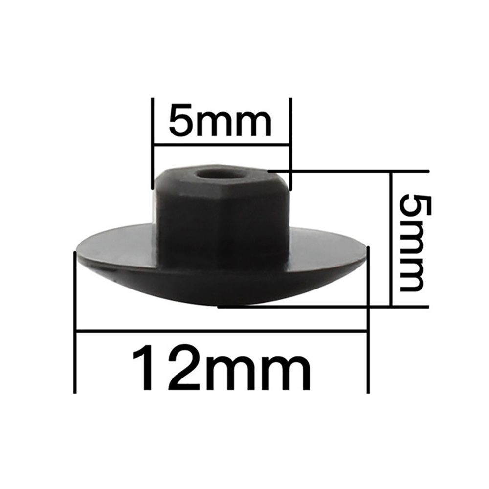 Bộ 5/10 Ốc Vít M6 Bằng Cao Su Màu Đen Chống Thấm Nước Chống Bụi Gắn Thân Xe Đạp Leo Núi