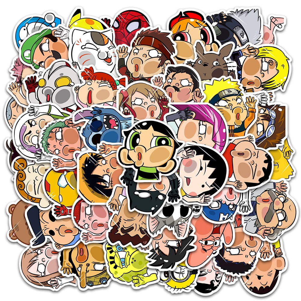 Bộ 50 miếng dán trang trí phong cách siêu anh hùng cá tính độc đáo | BigBuy360 - bigbuy360.vn