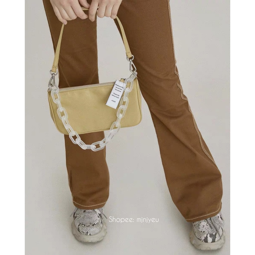 [ĐƯỜNG MAY ĐẸP][HOBO BLACKP|NK JENNIE] Túi kẹp nách JENNIE phối dây xích chất cao cấp siêu trend 2020 | BigBuy360 - bigbuy360.vn