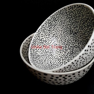 Bát Chấm bi vẽ tay cao cấp - Sản Phẩm Gốm Sứ Bát Tràng - ABBP001 - Bát Phở, Bát Cơm, Bát Canh