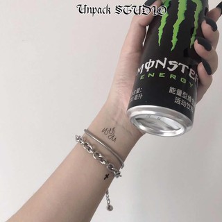[Mã FSS09JAN hoàn 20% XU đơn từ 0đ]Vòng đeo tay phong cách hiphop đường phố cá tính