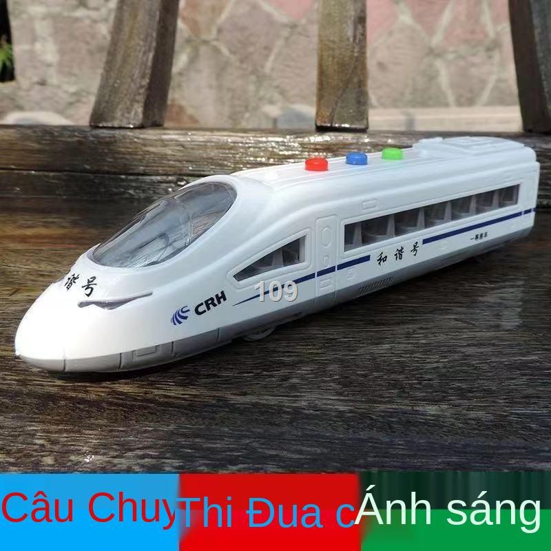 ZĐồ chơi trẻ em đường sắt cao tốc âm nhạc ánh sáng quán tính hài hòa số mô hình ô tô quà tặng