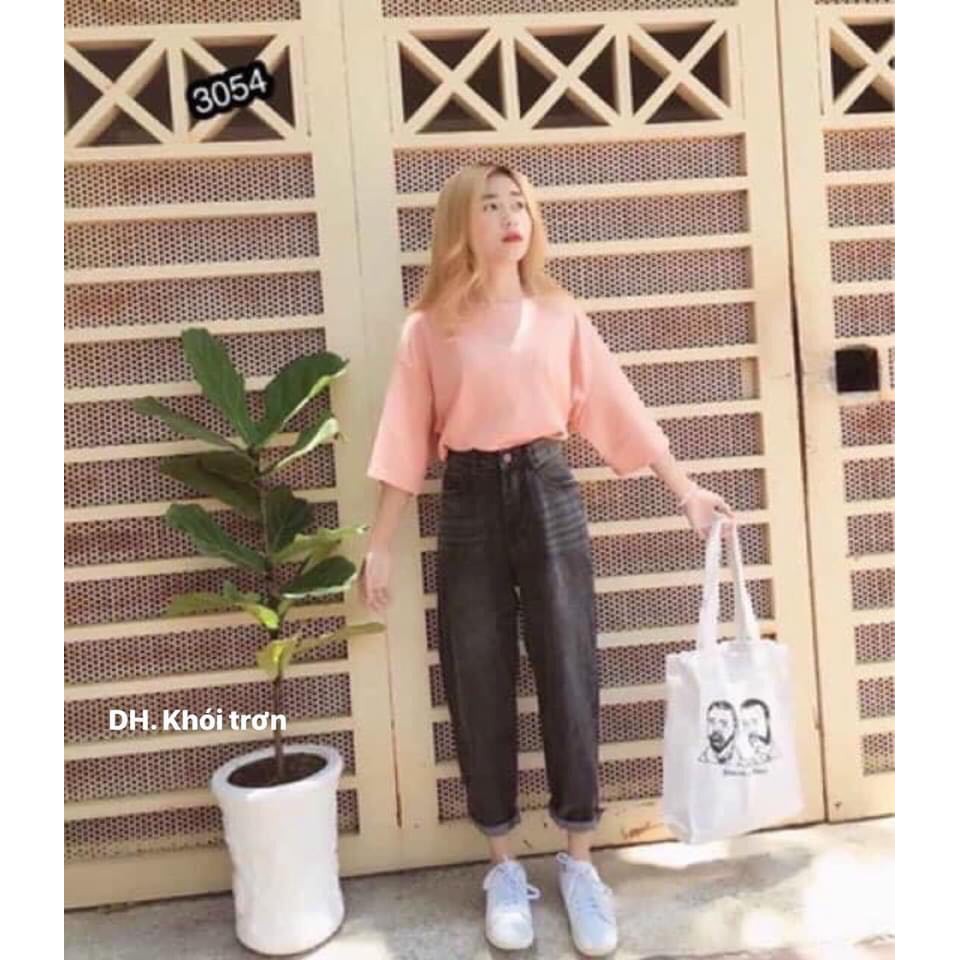 Quần baggy jeans màu khói siêu rẻ