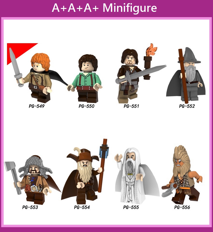 Lego Minifigures Pg8160 the Lord of the Rings Bear Man Biungsaluman Faragon Building Blocks Toys for Kids