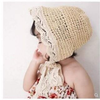nón sợi cói cho bé yêu