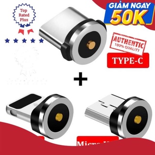 Dây Sạc Nhanh 2A Android - Dây Sạc Nam Châm 3 Đầu  iPhone-Android-type C Xoay 360 Độ Dây Dù Có LED cao cấp