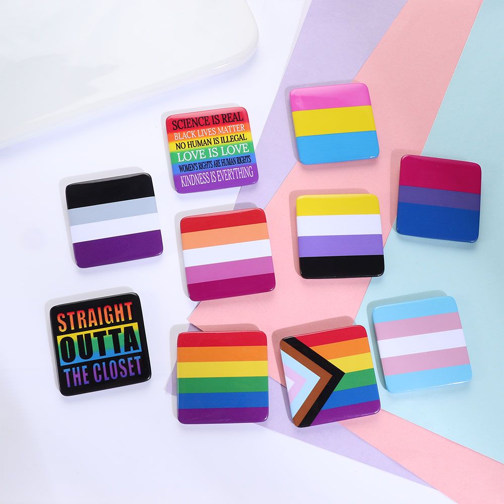 Ghim cài áo màu cầu vồng độc đáo dễ thương