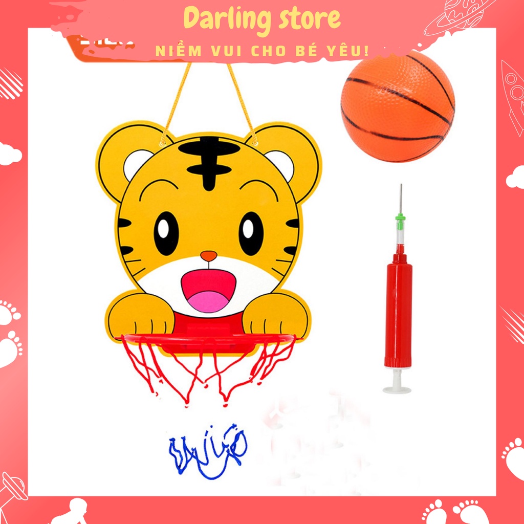Đồ chơi bé trai Bóng Rổ Treo Tường Mini ném bóng rổ phát triển chiều cao tăng khả năng vận động cho trẻ Darling Store