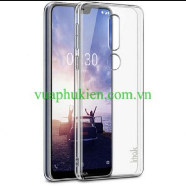 Ốp lưng imak xịn Nôkia X6 2018 - Phủ nano chống xước, không ố màu( Trong cứng )