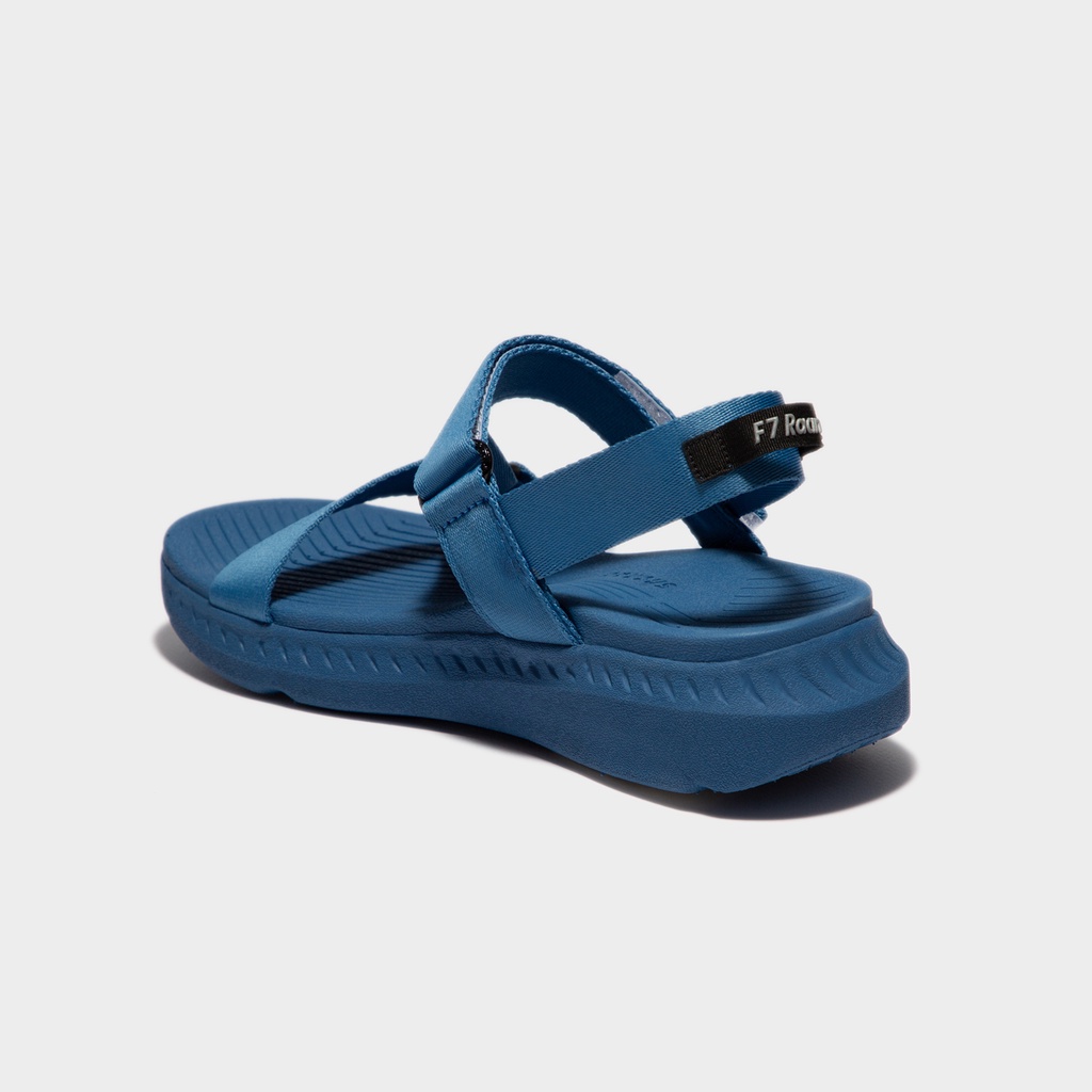 Giày Sandals Nam Nữ Unisex Shondo F7 Racing Đế Xanh Phối Trắng Quai Xanh Cender F7R3030