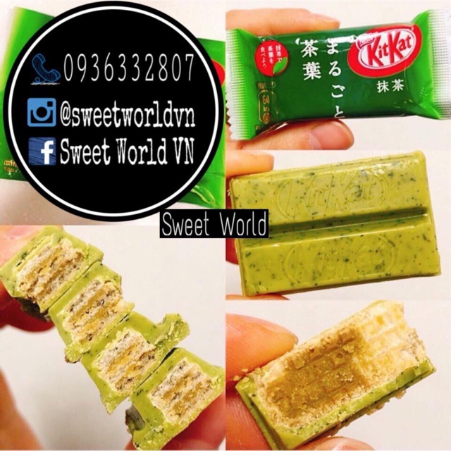 Kitkat Uji Matcha (Trà xanh đậm vị) - Nhật Bản