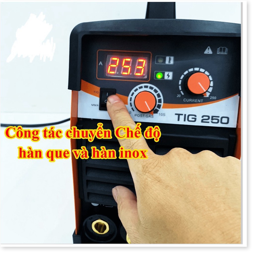 MÁY HÀN JASIC TIG 250 ( 2 CHỨC NĂNG). LÕI ĐỒNG, BH 1 NĂM