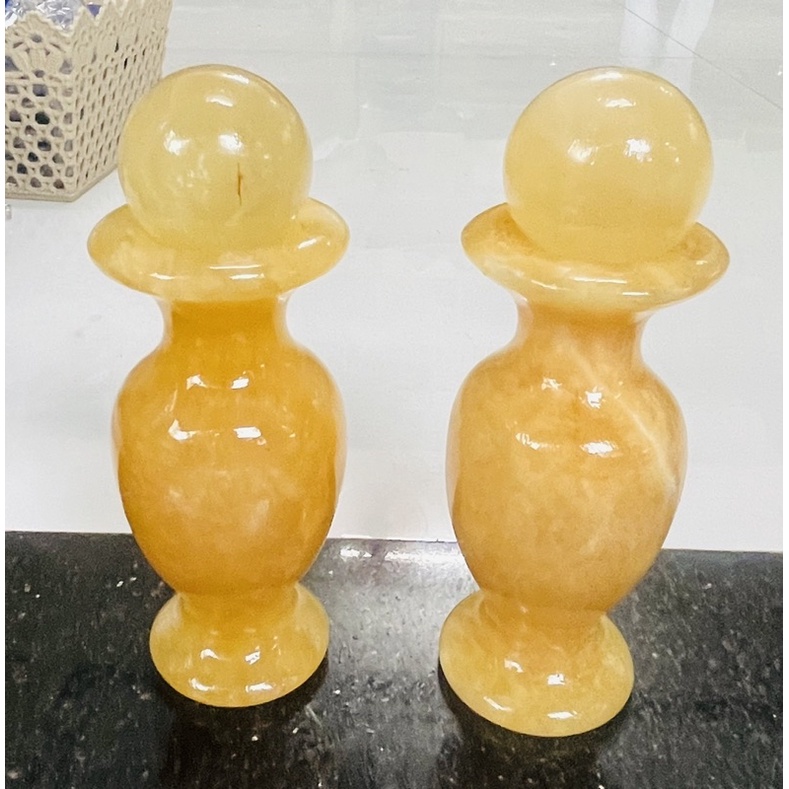 Cặp lục bình hoàng long 10 cm kèm bi cầu HANMYNGHE