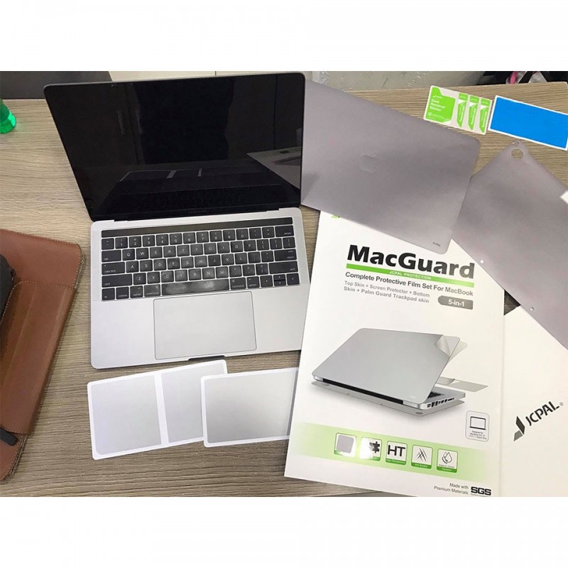 Miếng Dán Full 5 in 1 MacBook Air/Pro JCPAL MacGuard Chính Hãng