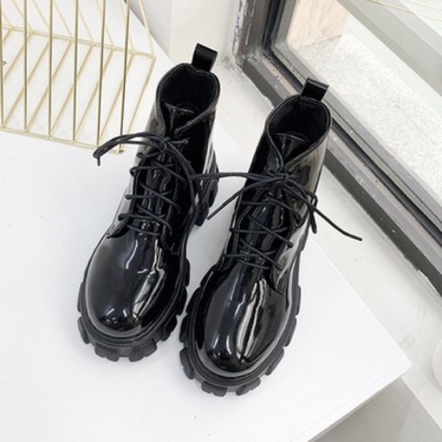 Giày ulzzang cao cổ đế đinh cá tính mã 235 có ảnh thật cuối